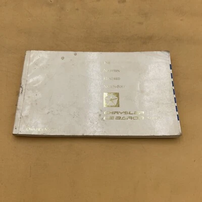 Chrysler Lebaron 1994 sedán guía del operador manual para guantera Foto 1 de 4