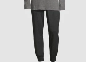 $41 Hanes Men's Gray French Terry Casual Jogger Lounge Pants Sleepwear Size L - Picture 1 of 1