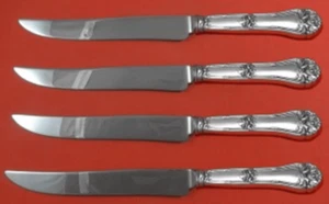 Champlain by Amston / Frank Whiting Sterling Steak Knife Set Texas Size Custom - Picture 1 of 2