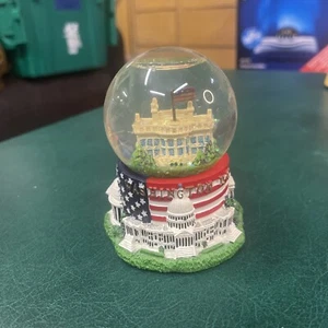 Vintage USA Washington DC White House Snow Globe Travel Souvenir Keepsake 4” - Picture 1 of 10