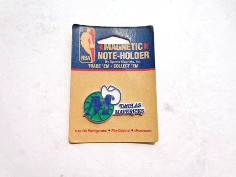 Vintage NBA Dallas Mavericks Fridge Magnet Standing Board Old School  NEW SEALED Cover