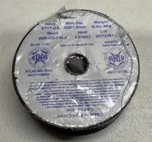 E71T-GS .030" 0.8mm - Gasless Flux Core Mild Steel MIG Welding Wire 2 Lbs Spool - Picture 1 of 4
