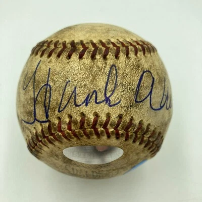 Hank Aaron Signed 1950's Game Used National League Baseball PSA DNA & MEARS COA - Image 1 of 4