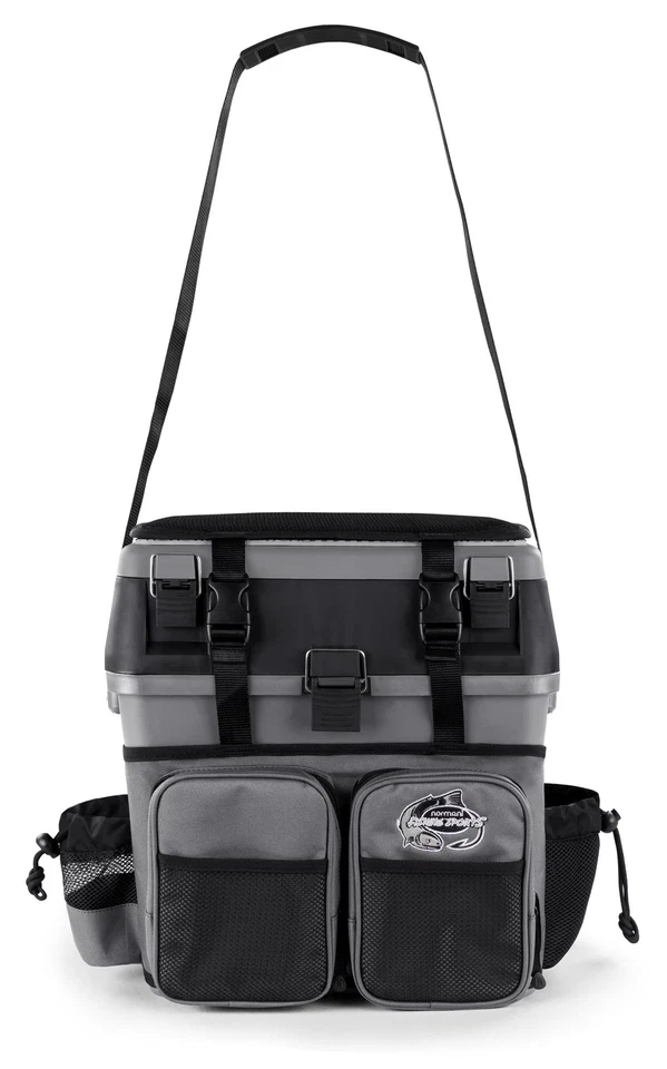 NORMANI Sitzkiepe Angelrucksack Multi-Angelbox Sitz- und Gerätekasten inkl. 4 Boxen