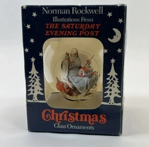 NORMAN ROCKWELL Sábado Noche Post Santa Claus Adorno de Navidad  - Imagen 1 de 9