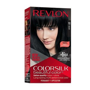 Revlon Colorsilk Beautiful Color Permanent Hair Color, #10 Black, 1 Pack