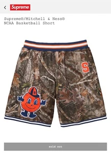 Supreme NCAA Mitchell & Ness Basketball Short Syracuse Camo Medium - Picture 1 of 4