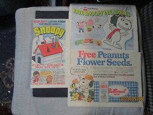 Peanuts Snoopy Lot of 7 1970's Sunday Comic Ads