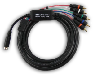HD Retrovision Genesis / Mega Drive 2 YPbPr Component Cable PS1 MD1 Saturn Adap. - Picture 1 of 12