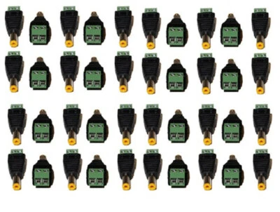40 Pcs DC Male Power Jack Connector for CCTV Security Camera DVR System - Image 1 of 4