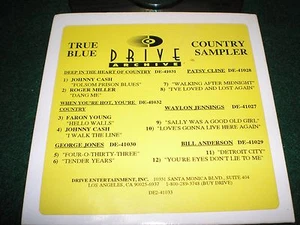 Drive Archive Promo Cd Sampler Cash Cline Waylon Vg - Picture 1 of 2
