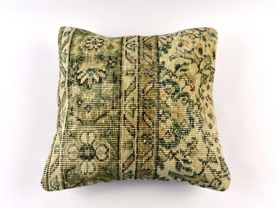 18"x18" Kilim Pillow Cover  Handmade Turkish Vintage Cushion Tribal Lumbar 4633 - Image 1 of 4