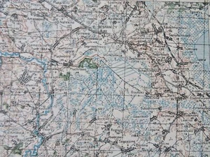 Bezhanitsy Russia Pskov Oblast c. 1943 Germany WWII rare german detail topo map - Bild 1 von 5
