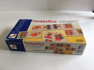 Fantastico Wooden Tile Game Selecta Complete 4" Dominoes Made in Germany - Picture 1 of 7
