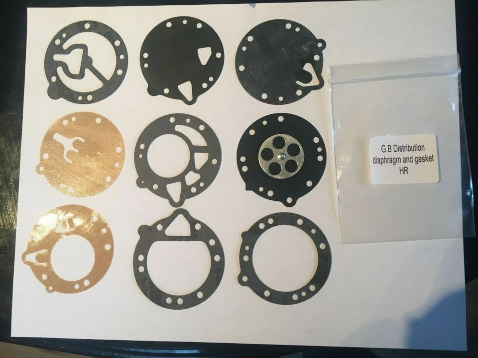 Diaphragm and gasket kit for Tillotson HR/HL GBDistribution (07-401, DG1HR) - Image 1 of 1