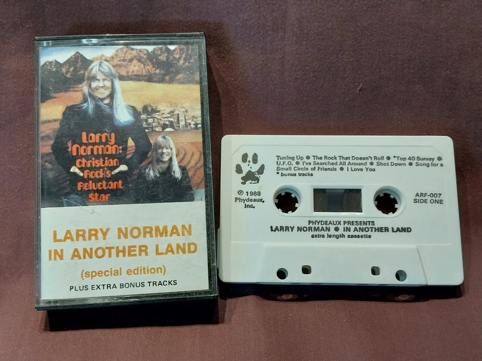 LARRY NORMAN - In Another Land, 1988 cassette, Special Edition, bonus tracks - Image 1 of 1