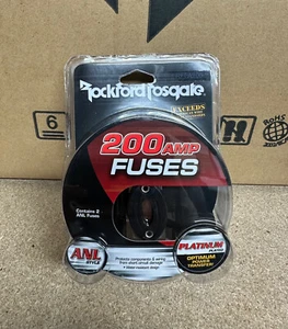 Rockford Fosgate 200 Amp ANL Fusibile Platino per Car Audio RFFA200 Confezione da 2 - Foto 1 di 2