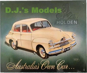 Letrero de lata sedán Holden FJ - Imagen 1 de 1