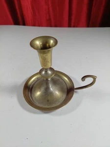 Vintage Brass Candle Chamber stick Holder - Picture 1 of 6