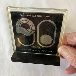 East Ohio Gas Employees Plaque 90 Yrs Good Condition Great Collectors Item - Picture 1 of 8