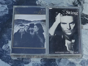 Lot of 2 U2 - The Joshua Tree & Sting - Nothing Like the Sun Cassette Tape - Picture 1 of 1
