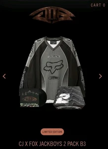Talla L - Cactus Jack x FOX x JACKBOYS 2 Edición Limitada Jersey Caja Coleccionistas - Imagen 1 de 8