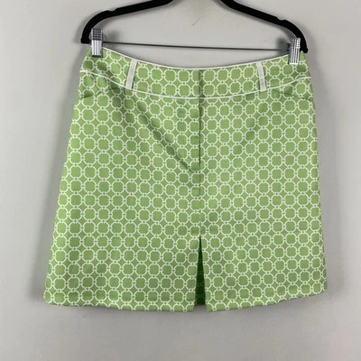Tail White Label Skort Size 8 Green White Pockets Lime Golf Tennis - Image 1 of 4
