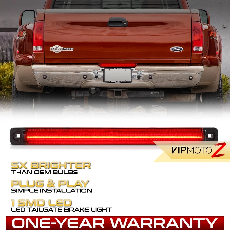 LED Dually Tail Gate Braking Light Lamp For 1999-2016 F250 F350 F450 F550 DRW Foto 1 de 4