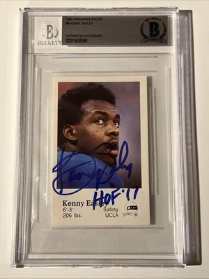 1982 Seahawks Police Kenny Easley Pre-Rookie Signed / Auto.  BAS  w/ HOF ‘17 - Image 1 of 3