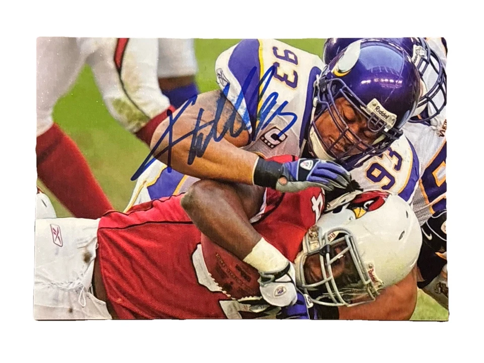 Foto autógrafa firmada a mano por Kevin Williams 4x6 - Anillo de honor de los Minnesota Vikings Foto 1 de 1