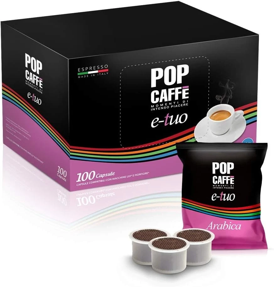 100 Capsule Pop Caffè E Tuo 100% ARABICA FIOR FIORE COOP MITACA ARABICO