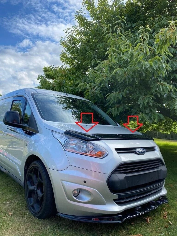 Protector contra insectos deflector capó plástico ABS adecuado para Ford Transit Connect 2014-2019 Foto 1 de 4