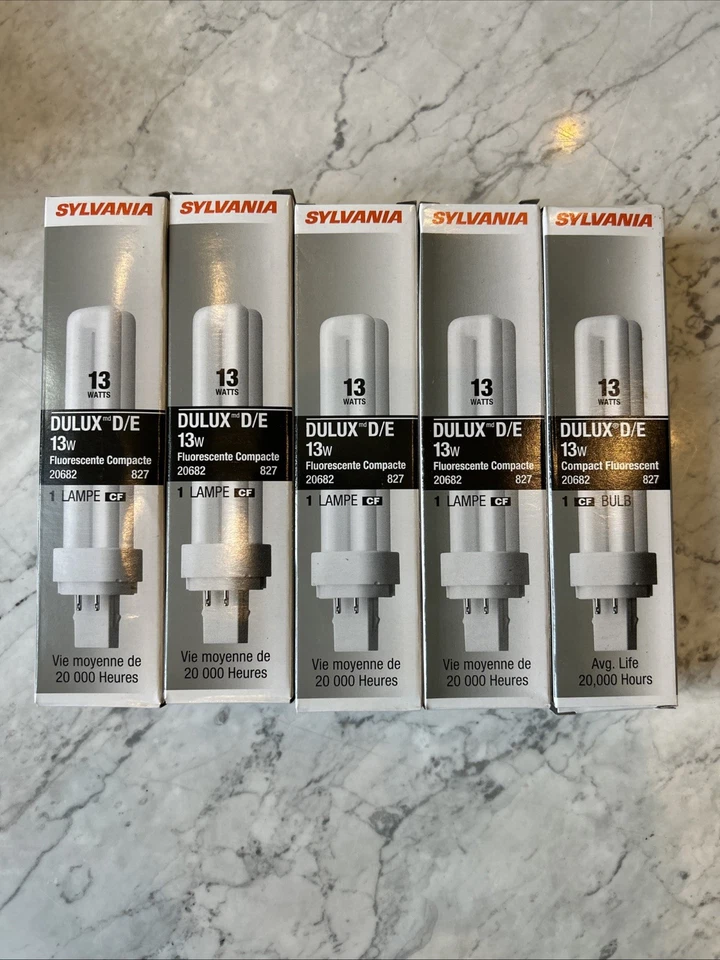 SYLVANIA 20682 Compact Fluorescent 4 Pin Double Tube 2700k 13-watt