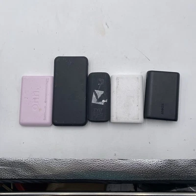 Лот из 5 портативных зарядных устройств питания банка 20 Вт USB-C работает ANKER TYLT и т. д. - Изображение 1 из 4