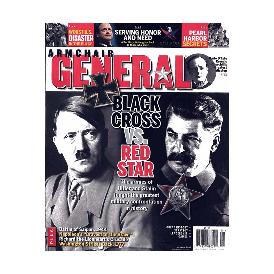 Weider His Armchair Gen  Vol. 8, #6 "Black Cross vs. Red Star, Battle o Mag VG+ Foto 1 de 1