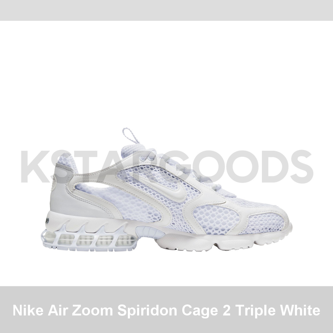 Nike Air Zoom Spiridon Cage 2 Triple White for Sale