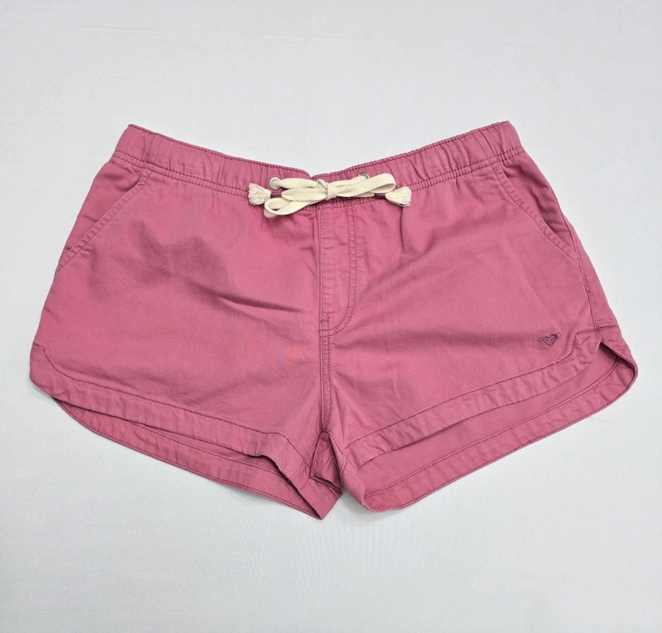 Pantalones Cortos Roxy Mujer Talla Grande Rosa Cordón Informales Playa Verano Nuevos con Etiquetas Foto 1 de 4