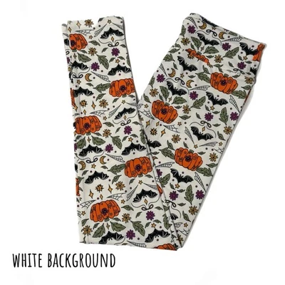 Niñas L/XL NIÑOS LuLaRoe HALLOWEEN 2025 ~ MURCIÉLAGOS Y CALABAZAS ~ TALLAS 8-14 Leggings Foto 1 de 4
