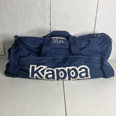 Винтажная спортивная сумка Kappa синяя большой размер для путешествий спортзала спорта уличной одежды без ремня* - Изображение 1 из 4