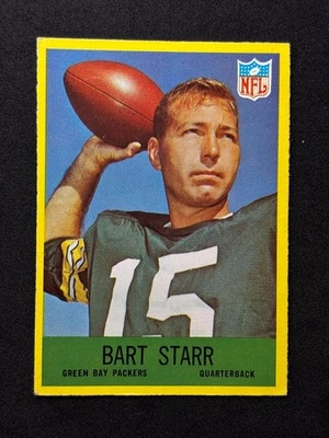 Bart Starr 1967 Philadelphia Gum #82 Packers Salón de la fama Foto 1 de 2