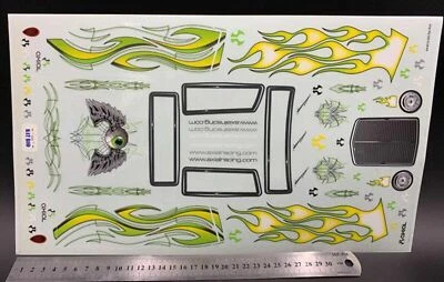  X1 Axial Racing Body Sticker 1/10 1/8 RC Crawler Car DIY Sticker AXIAL 34 ROD  - Image 1 of 2