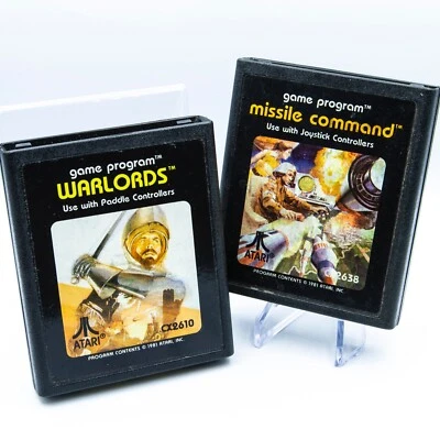 Warlords & Missile Command Atari 2600 | Cartridges Only | Tested & Working - Image 1 of 2
