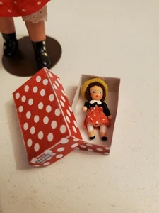 Miniature Dollhouse 1" Nancy Ann Storybook Doll East Side West Side In Box LOOK! - Picture 1 of 9
