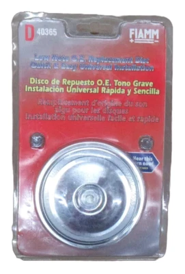 FIAMM 40365 LOW NOTE O.E. Bocina de repuesto para coche barco o tractor "D" 90 mm Foto 1 de 4