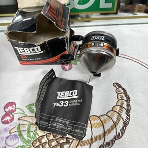 NOS Zebco 33 Spin cast Reel Vintage 1983 - Bild 1 von 11