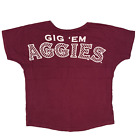 Texas A&M College Football Gig 'EM Aggies Maroon Short Sleeve Tshirt - M