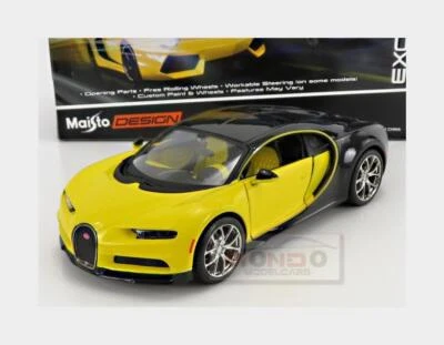 1:24 MAISTO Bugatti Chiron Le Patron 2016 Yellow Black MI32509Y - Photo 1/2
