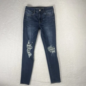 American Eagle Jeans Damen 6 360 Next Level Stretch Hi-Rise (27x28) Distressed - Bild 1 von 11