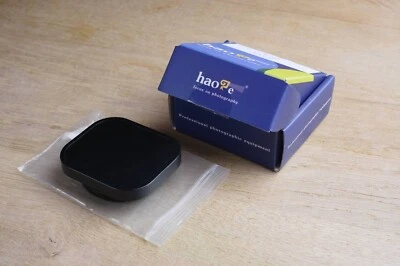 Haoge ⌀52mm full aluminium rectangular lens hood with press-on cap - Image 1 of 3