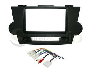 Radio Installation Dash Kit Standard & Oversized 2DIN + AUX Wire Harness TY244 - Picture 1 of 4